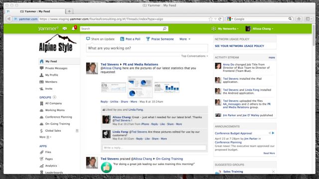 Η Microsoft παροτρύνει τις επιχειρήσεις να στήσουν το δικό τους «Facebook»